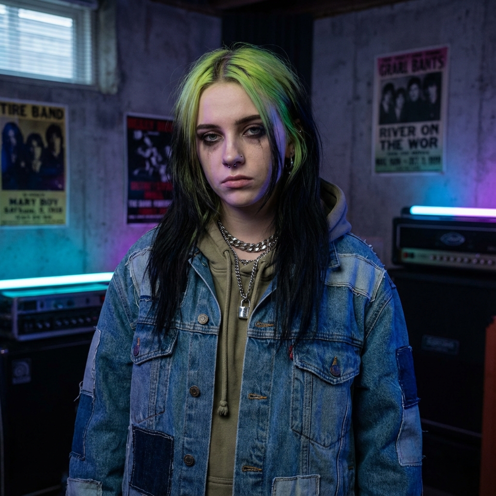Billie Eilish AI persona avatar