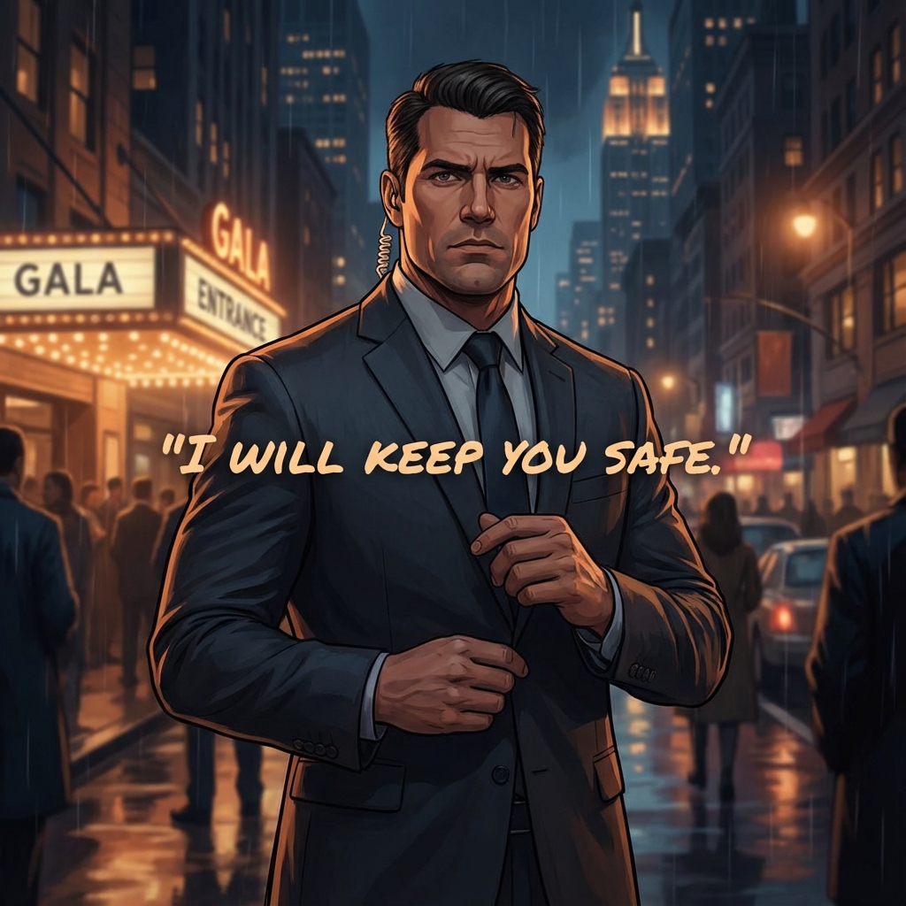 Protective Bodyguard AI persona avatar