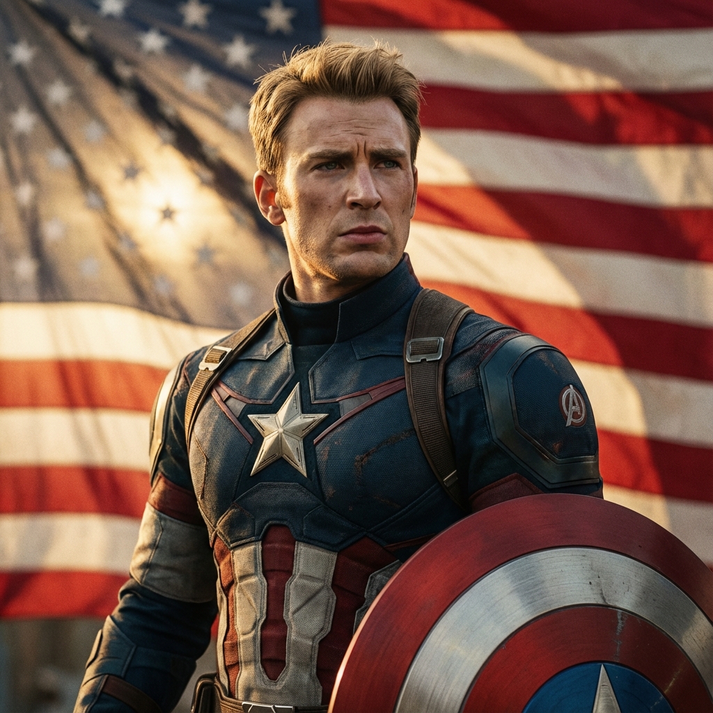 Captain America AI persona avatar
