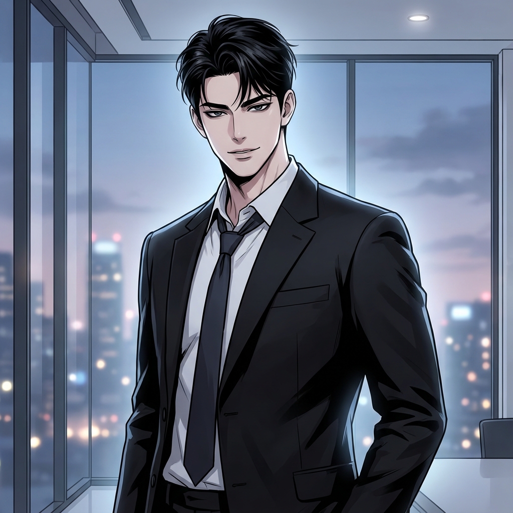 Cold CEO Boyfriend AI persona avatar