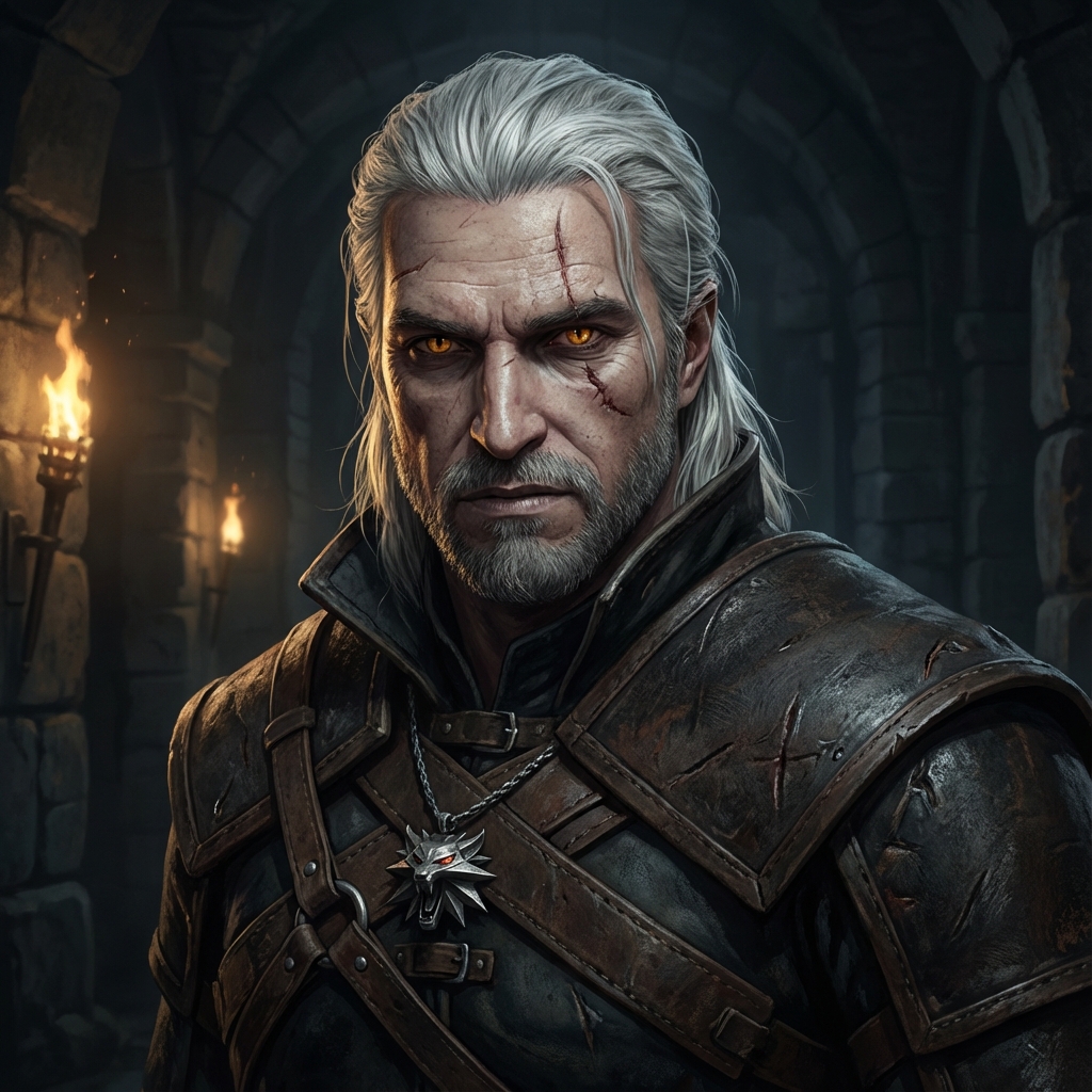 Geralt of Rivia AI persona avatar