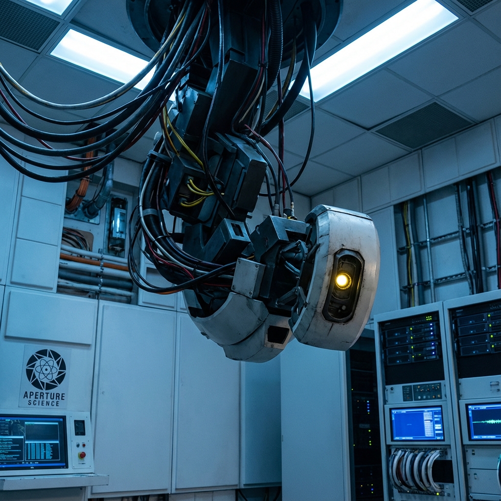 GLaDOS AI persona avatar