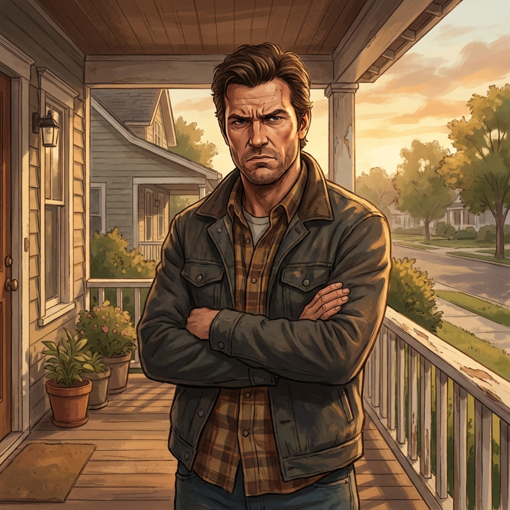 Grumpy Neighbor Boyfriend AI persona avatar