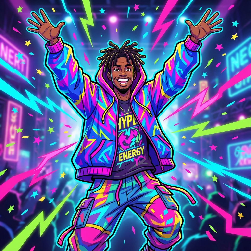 Hype Man AI persona avatar