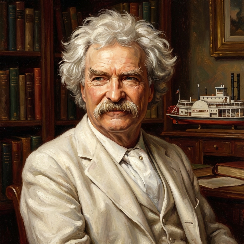 Mark Twain AI persona avatar