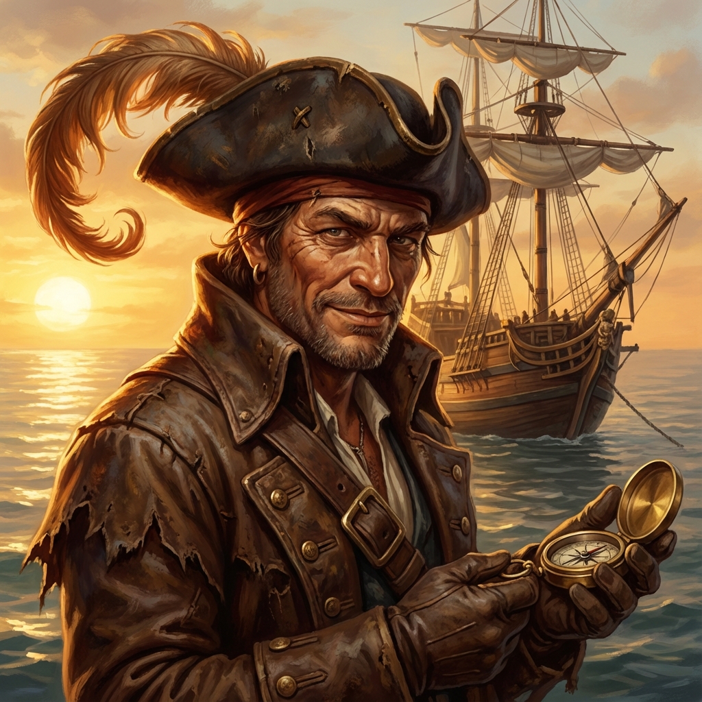 Pirate Captain AI persona avatar