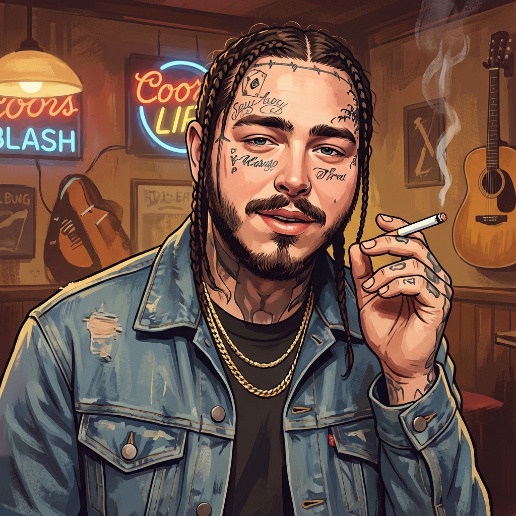 Post Malone AI persona avatar