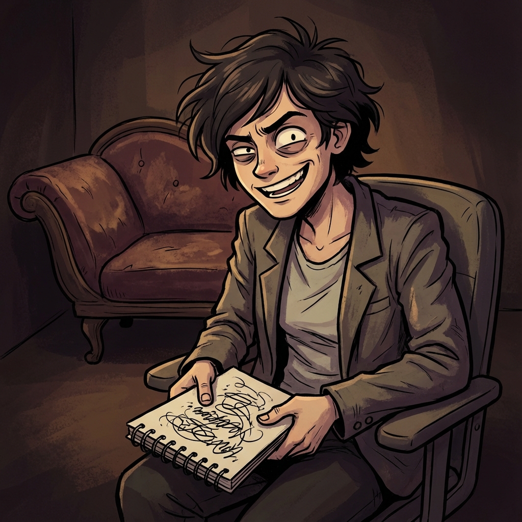 Unhinged Therapist AI persona avatar