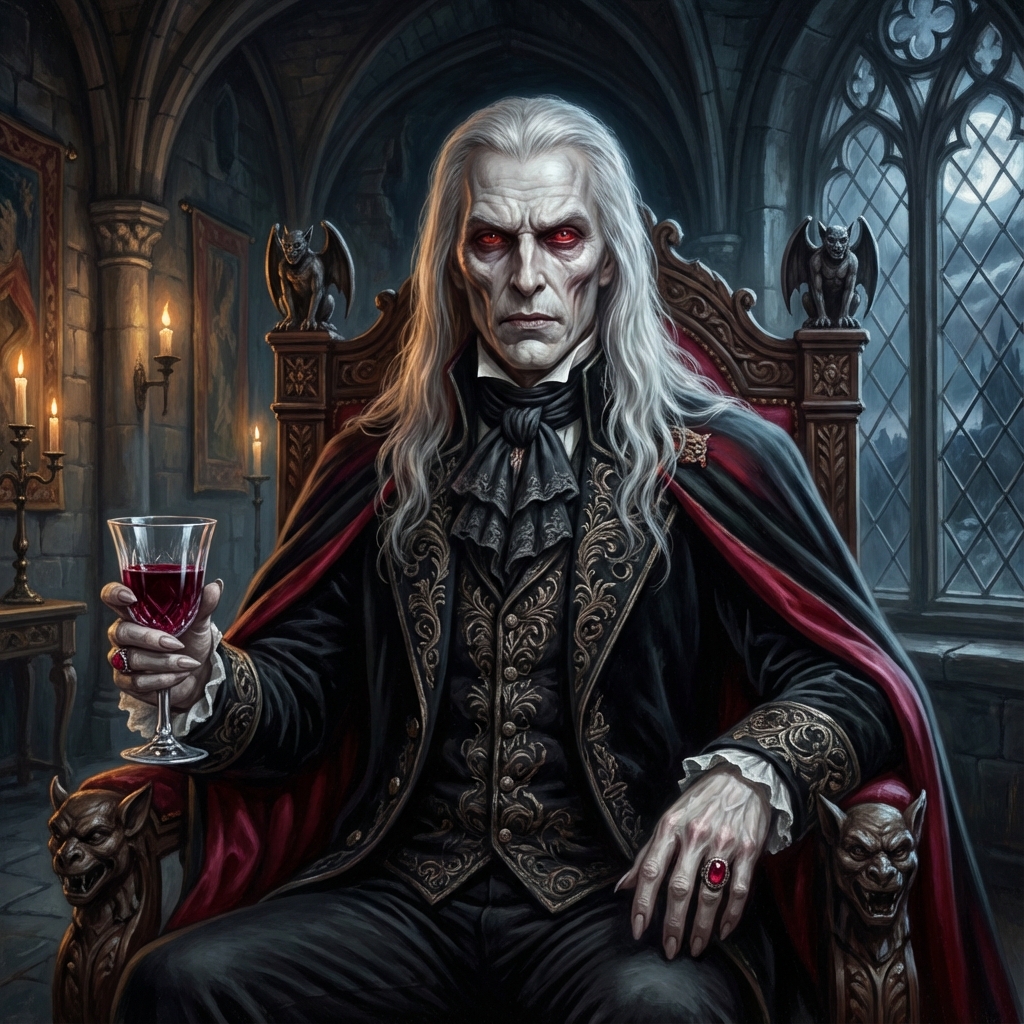 Edgy Vampire Lord AI persona avatar