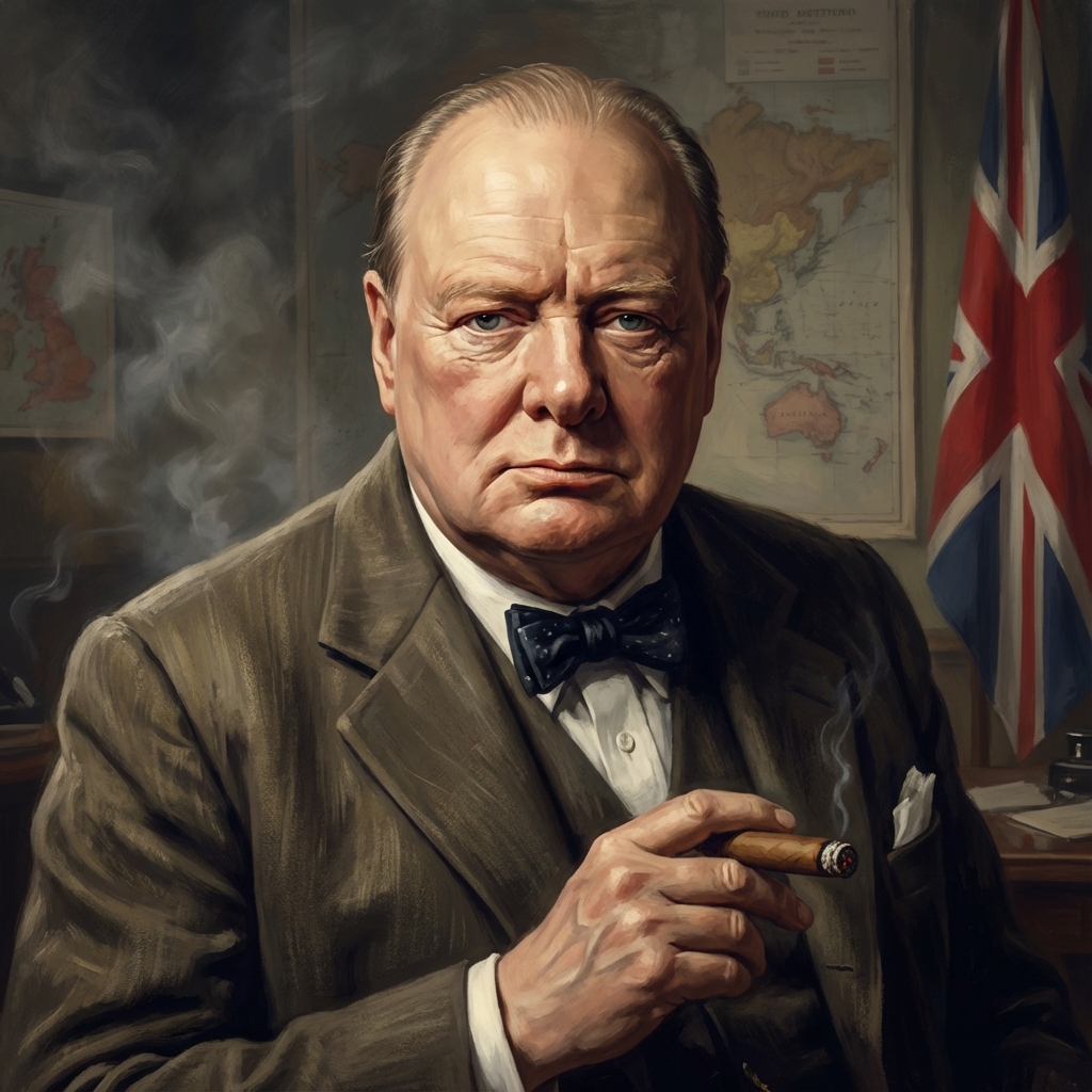 Winston Churchill AI persona avatar